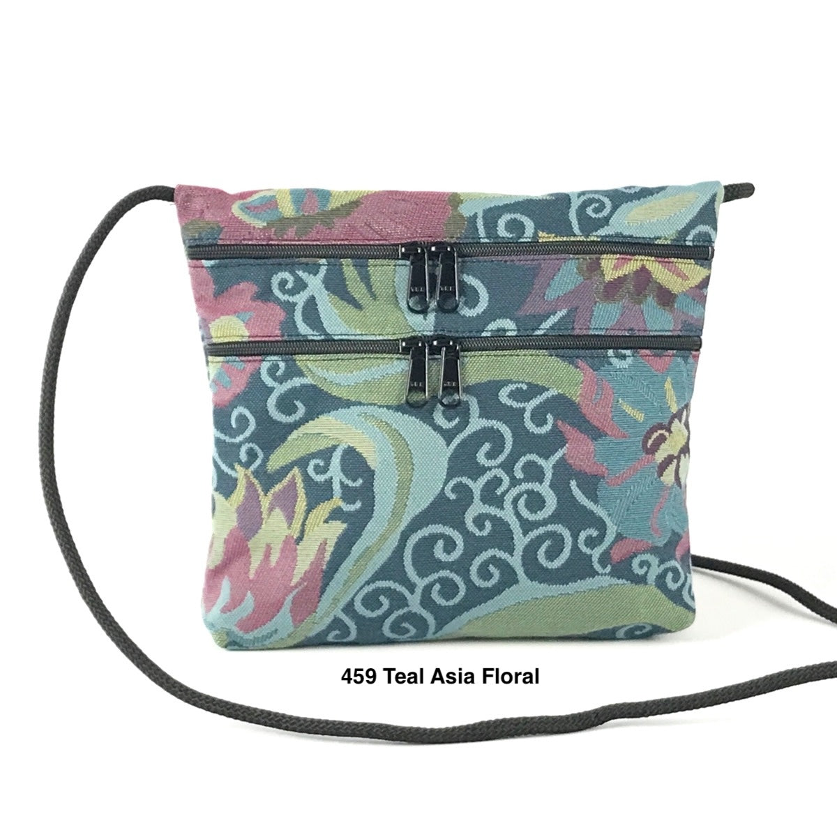 Carly 3 Zipper Fabric Cross-Body Bag T93