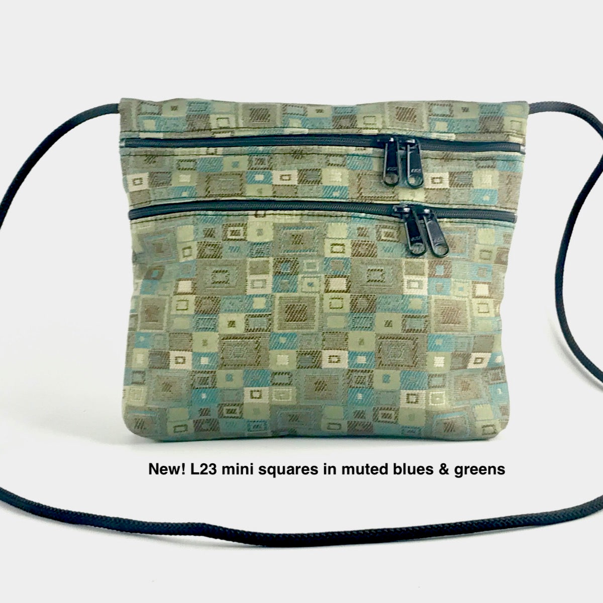 Carly 3 Zipper Fabric Cross-Body Bag T93