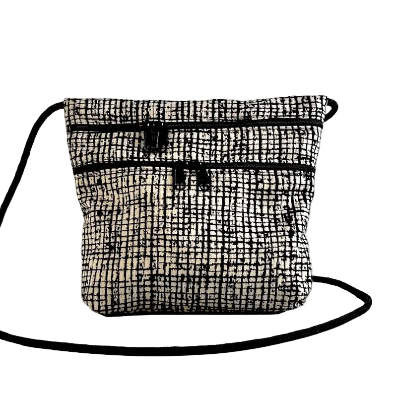 Carly 3 Zipper Fabric Cross-Body Bag T93
