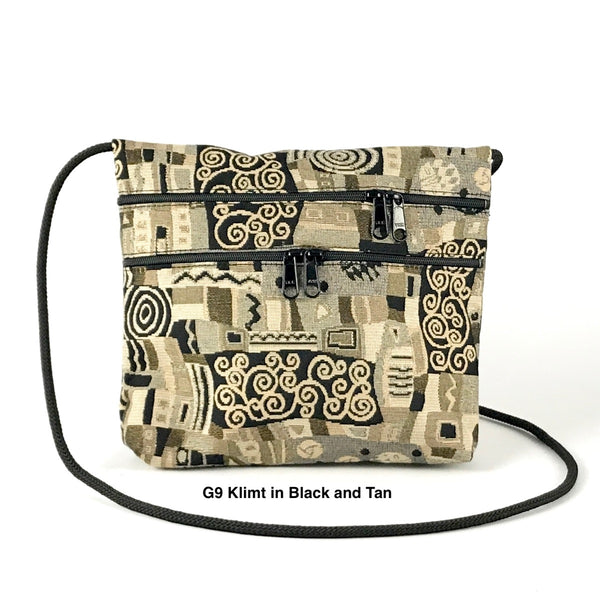 Carly 3 Zipper Fabric Travel Bag T93