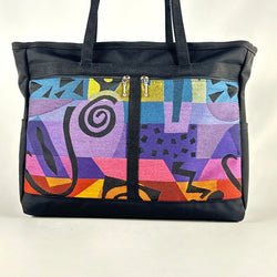 ZZ:	Boxy Laptop Tote w/ 2 open end pockets