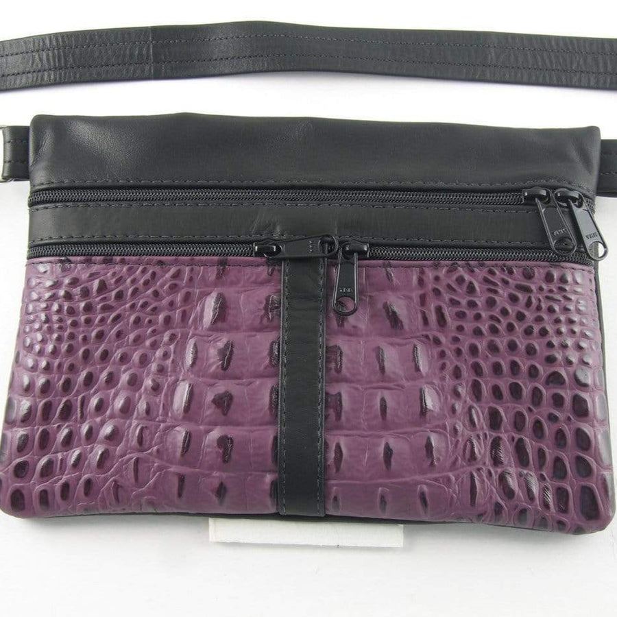 【COMFORT】COMFORT FANNY BAG (2 Colors) Rectangular Leather Fanny Pack #FC – GreatBags & Maple Leather