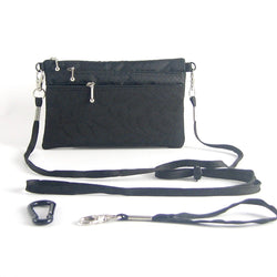 Three zipper Minibag with shoulder strap and wristlet 49RS