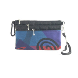 49R 3 zipper organizer with wristlet and carabiner clip