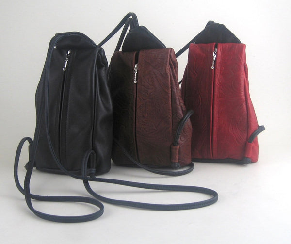 Mini Sling Backpack #501 in soft cowhide leather