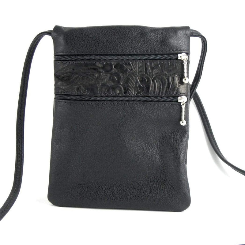 Small Leather Cell Phone Cross-body Bag #66J