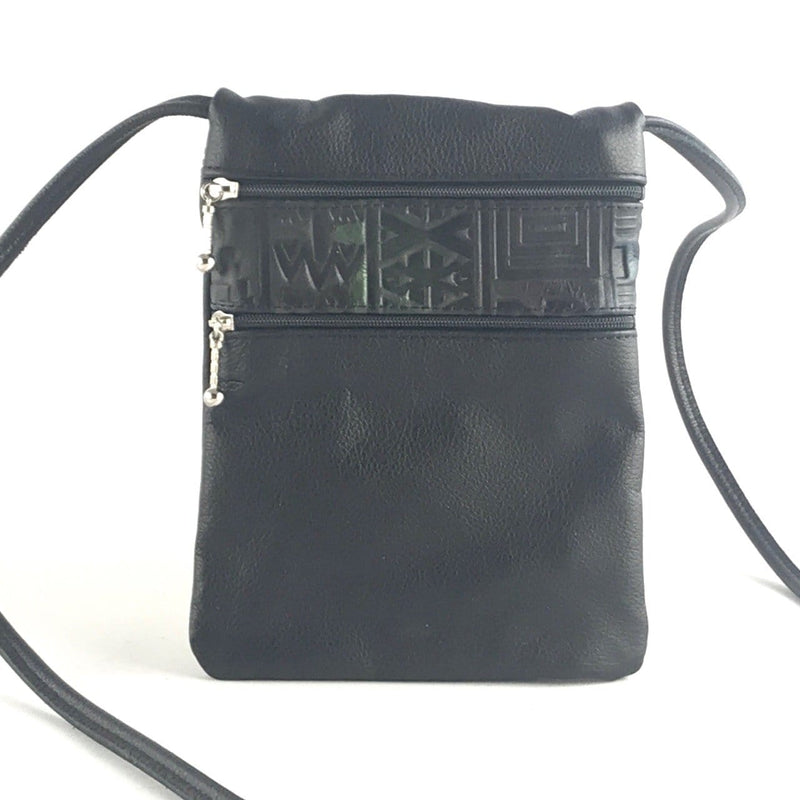 Small Leather Cell Phone Cross-body Bag #66J