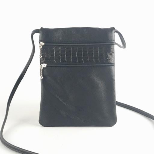 Small Leather Cell Phone Cross-body Bag #66J