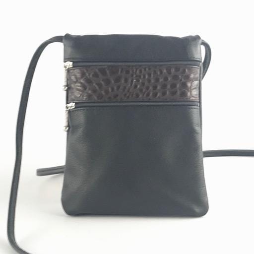 Small Leather Cell Phone Cross-body Bag #66J