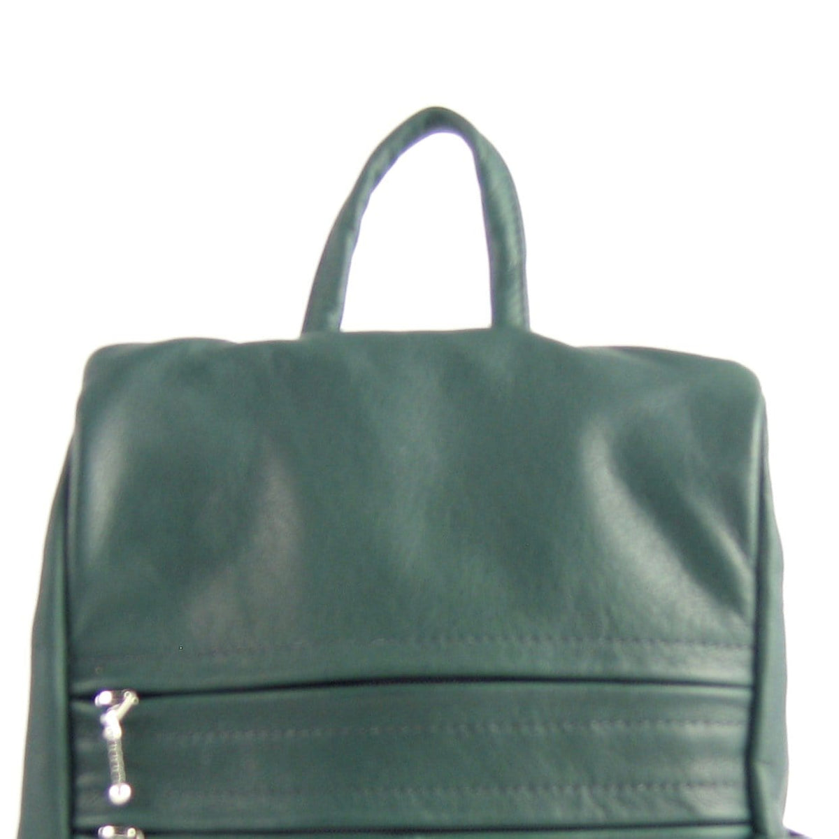 cheap soft leather backpack purse 966 Small side entry leather backpack purse