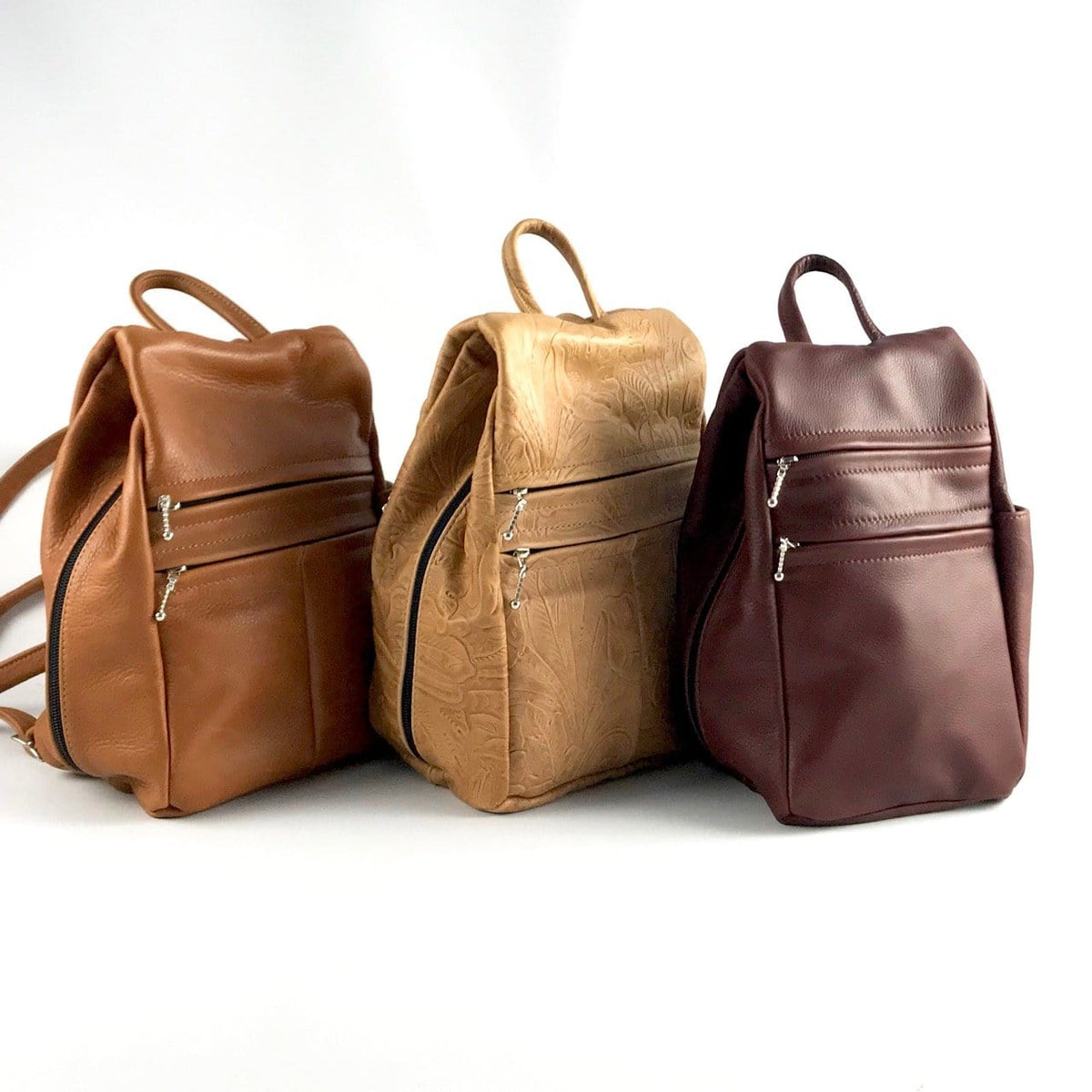 MASSIMO　アリゲーター革　ハンドバッグ 967 Purse size Leather Side Entry Backpack - Solid Colors