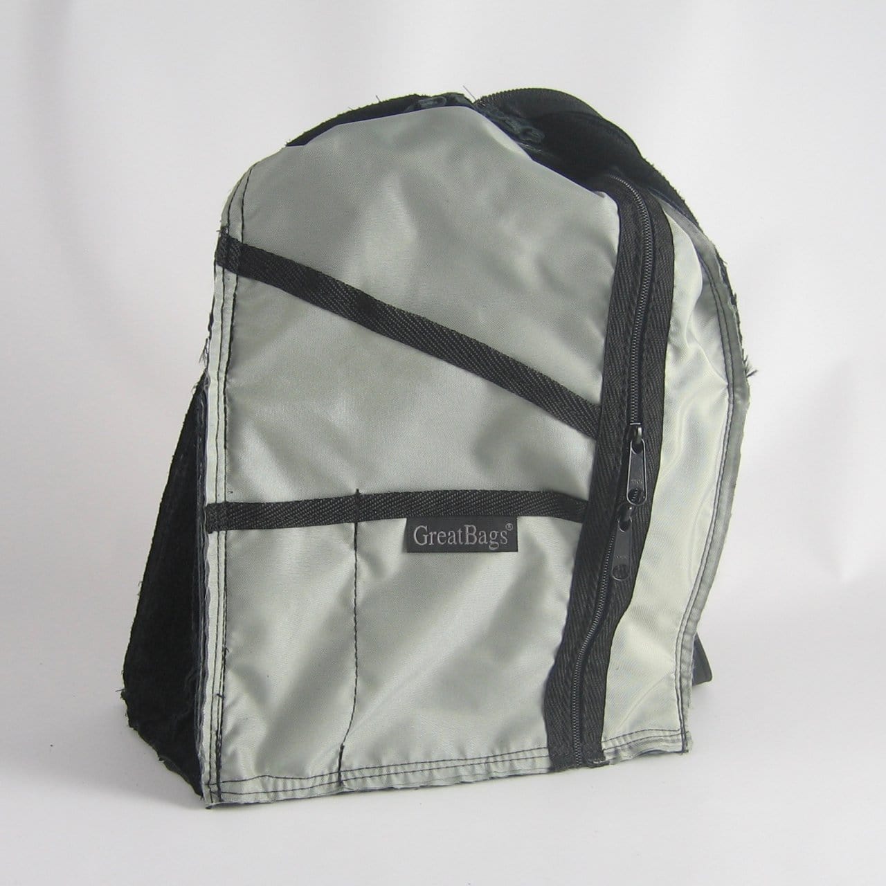 968JW Deluxe Medium Side Entry Leather Backpack with Leather Accent pocket