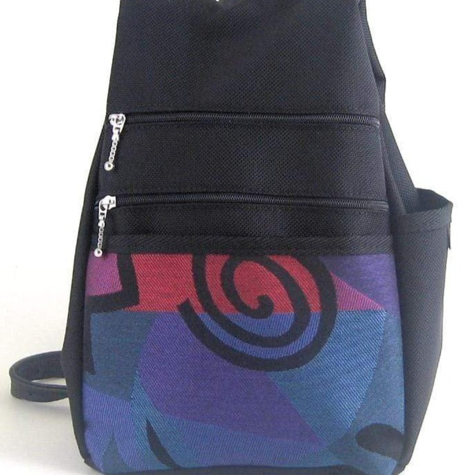 convertible backpack purse bc967 g444 Dark Blue-Purple Matisse Accent Pocket