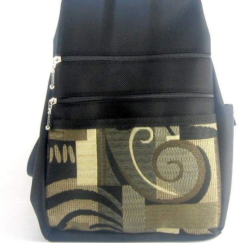 convertible backpack purse bc967 n4 Swing Accent Fabric Pocket