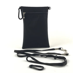 T12-D Large Cell Phone Bag with removable strap and 2 Carabiner clips
