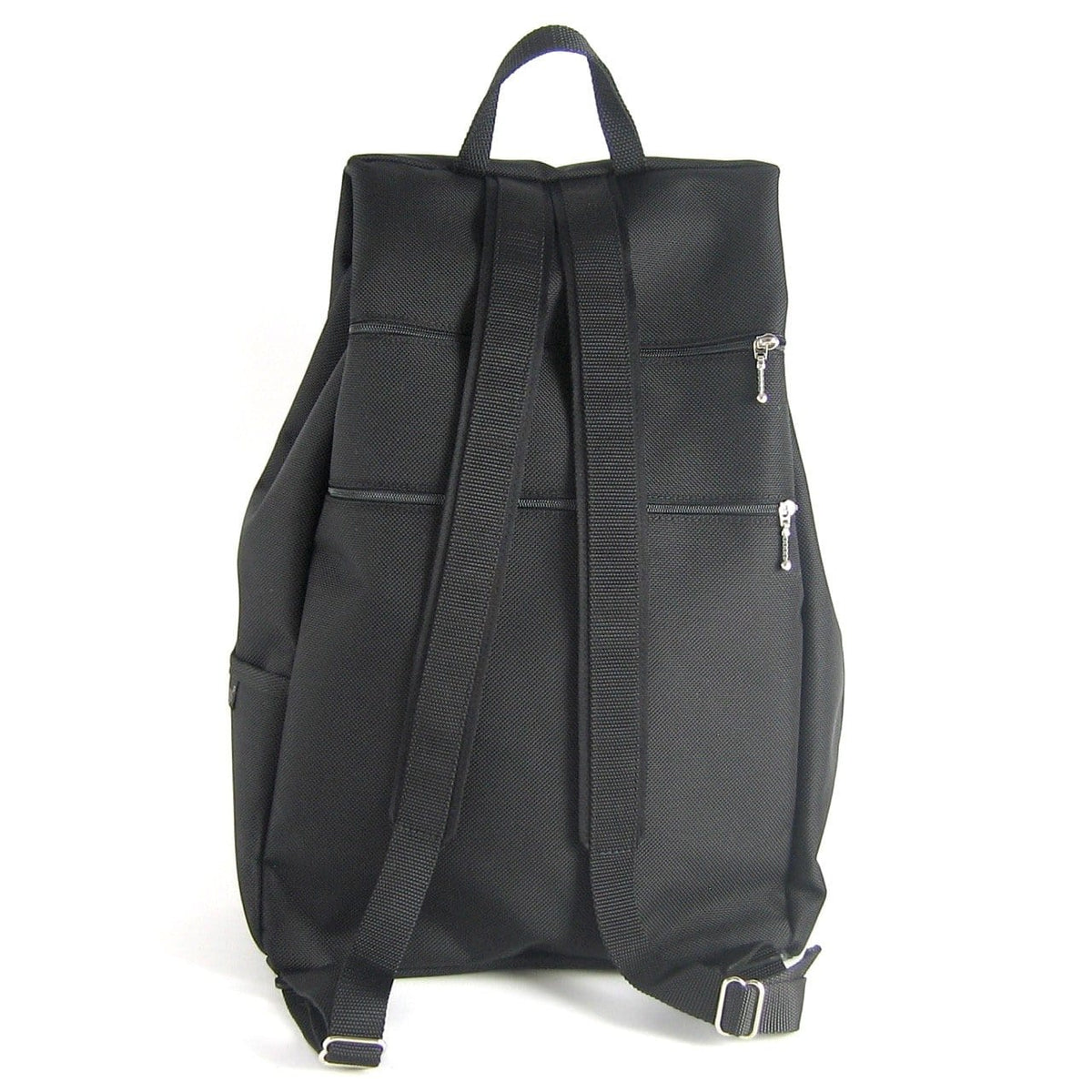 B970-BL Extra Large Side Entry Backpack in Black Nylon with