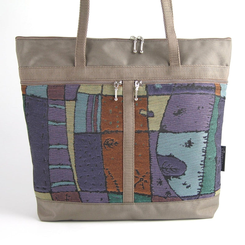 Large Tote Bag in Khaki Nylon #L