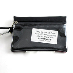 Two zipper medium organizer pouch with clear window - T36ID