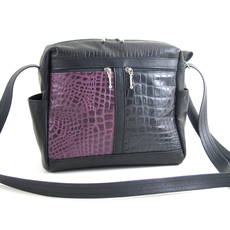 Leather Messenger Bag Cross-body Organizer Purse V106