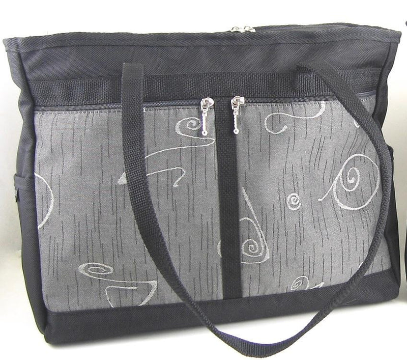 ZZ:	Boxy Laptop Tote w/ 2 open end pockets