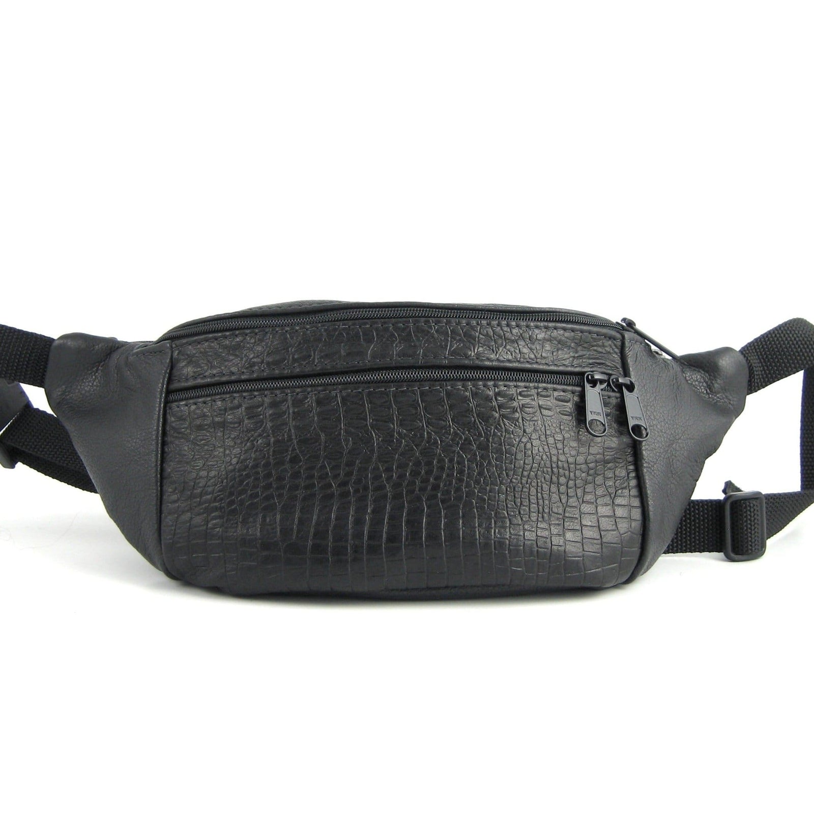 Leather Fanny Pack or Crossbody Bag with Accent - large - LFPJ