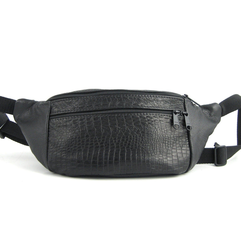 Large Leather Fanny pack with Accent - LFPJ