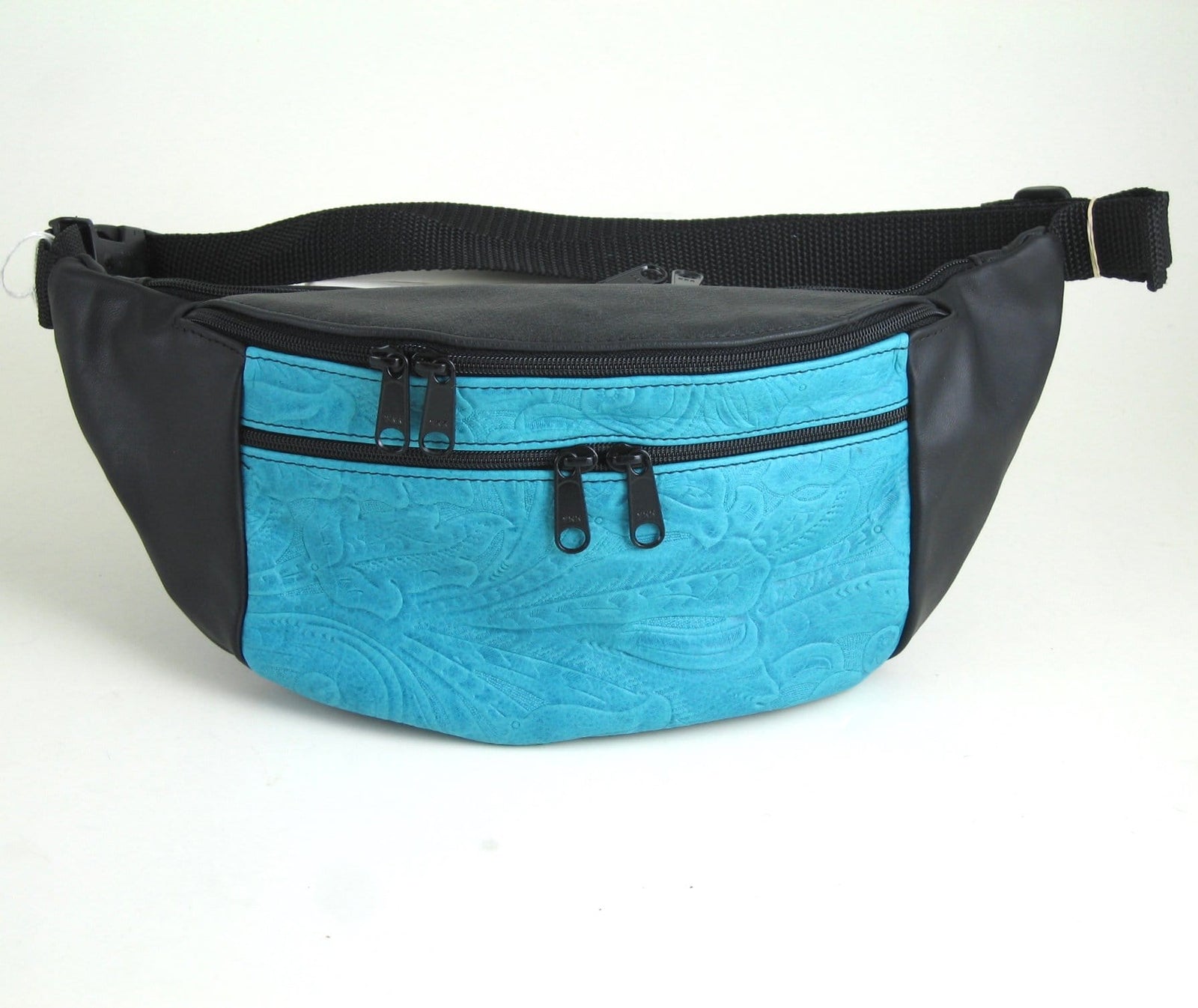 Extra Large Leather Fanny pack with Accent - XFPJ