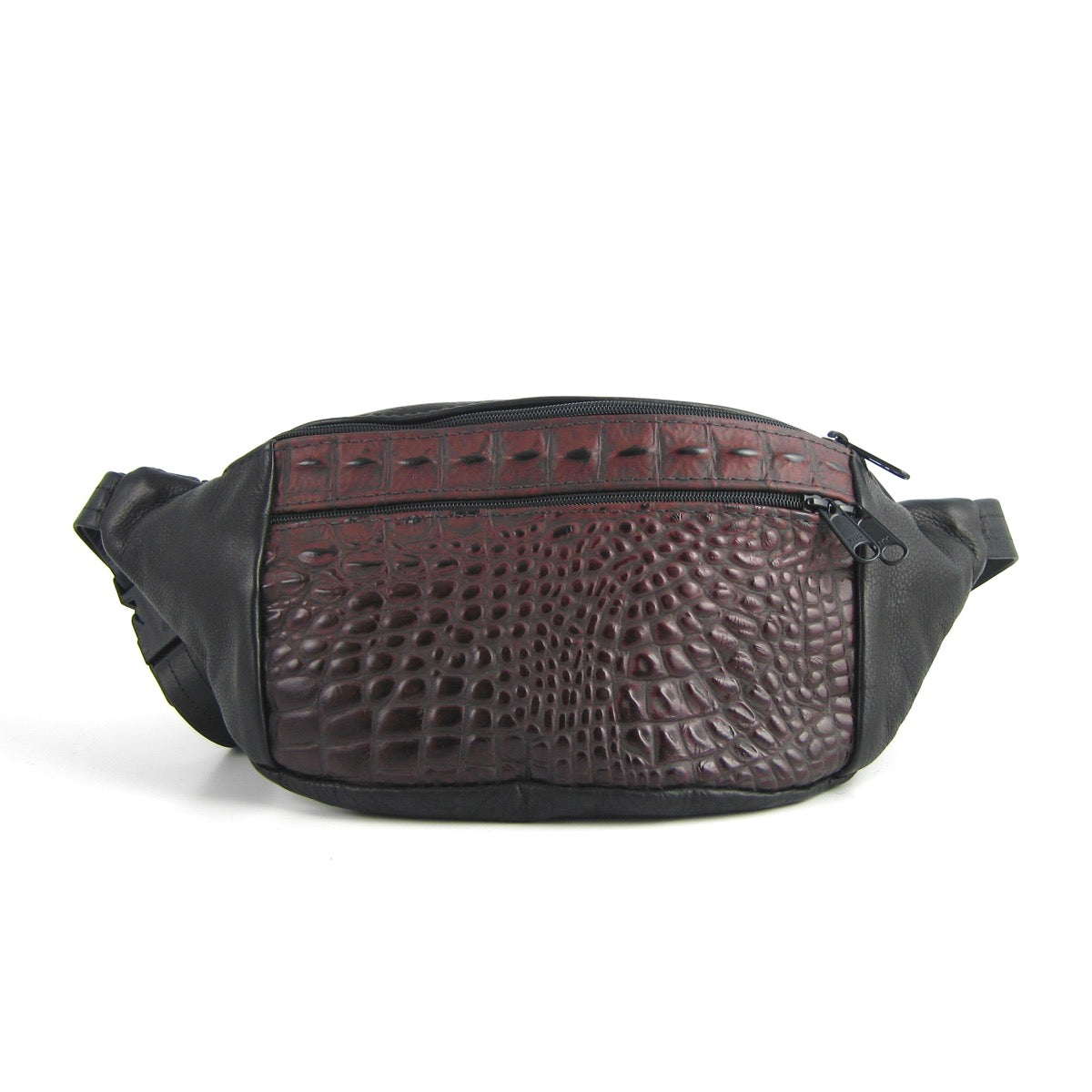 Leather Fanny Pack or Crossbody  Bag with Accent - large - LFPJ