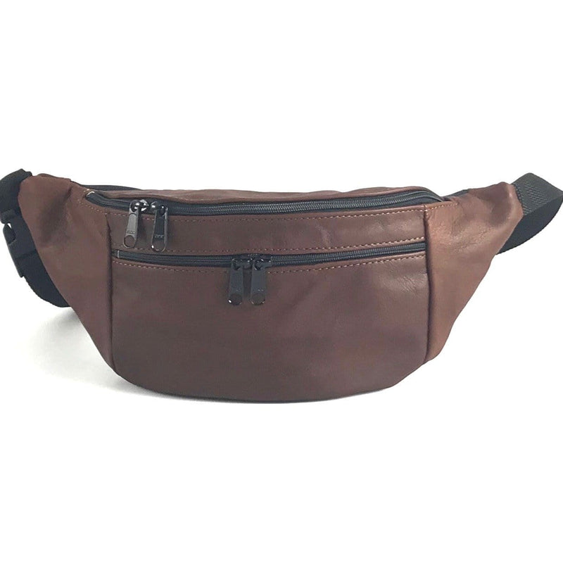 Large Leather Fanny pack LFP - solid colors