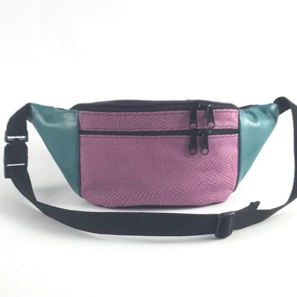 Extra Large Leather Fanny pack with Accent - XFPJ