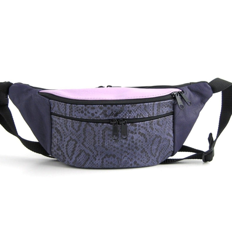 Extra Large Leather Fanny pack with Accent - XFPJ