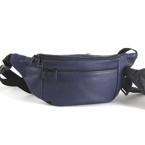 Large Leather Fanny pack LFP - solid colors