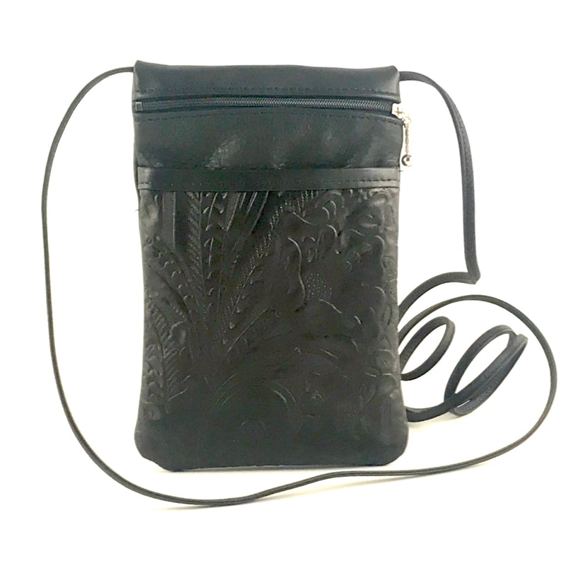 New! Carolyn - Leather Cell Phone Cross-body Bag #65