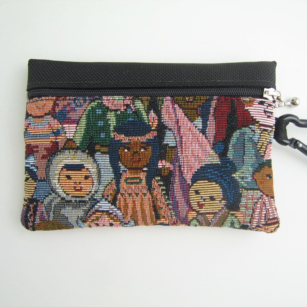Two zipper cosmetic bag - organizer pouch T36