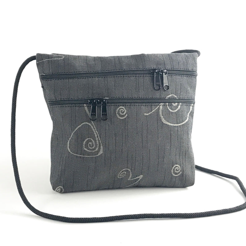 New! Carly 3 Zipper Fabric Travel Bag T93