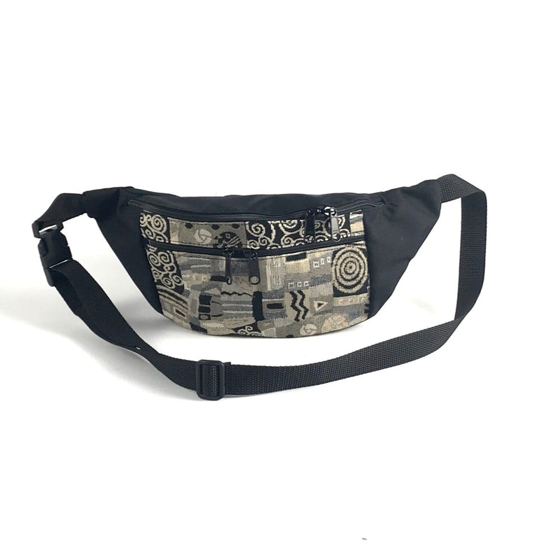 Extra Large Fabric Fanny pack with Tapestry Accent Pocket- TXFP