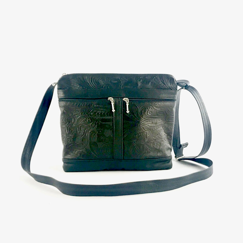 Leather crossbody online organizer purse