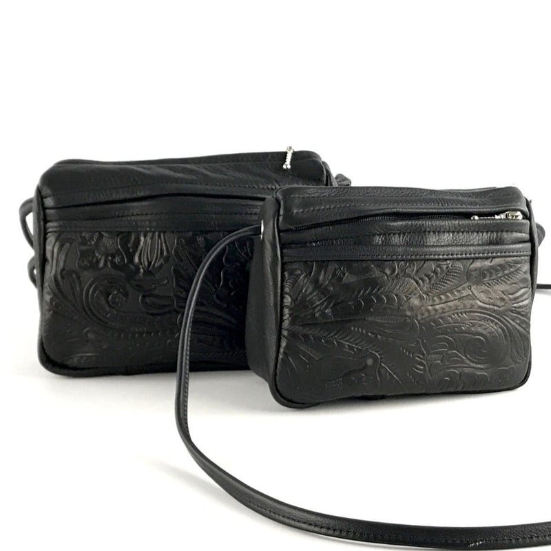 Leather CrossBody Satchel Purses in 2 sizes